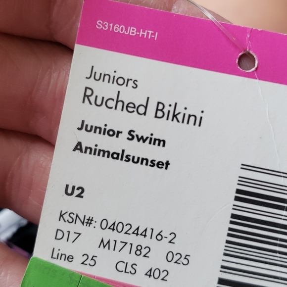 NWT Ruched Metallic Bikini Swimsuit Bottom sz S - Picture 10 of 10